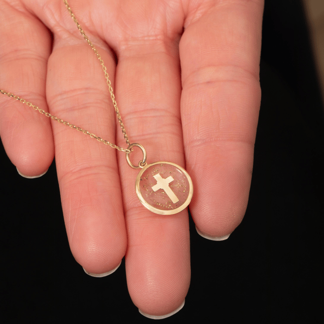 Cross Solid Gold Necklace