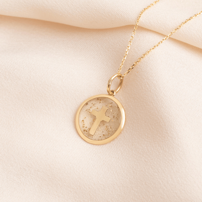 Cross Solid Gold Necklace