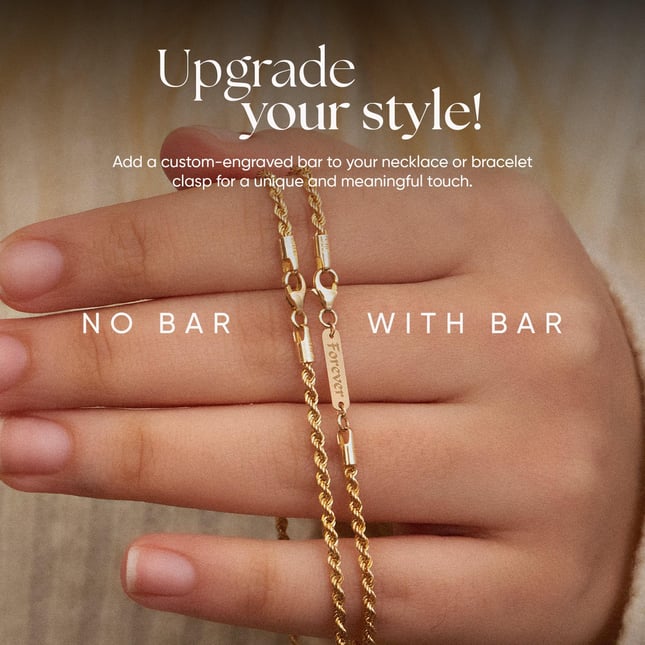 Rope Chain Solid Gold Necklace