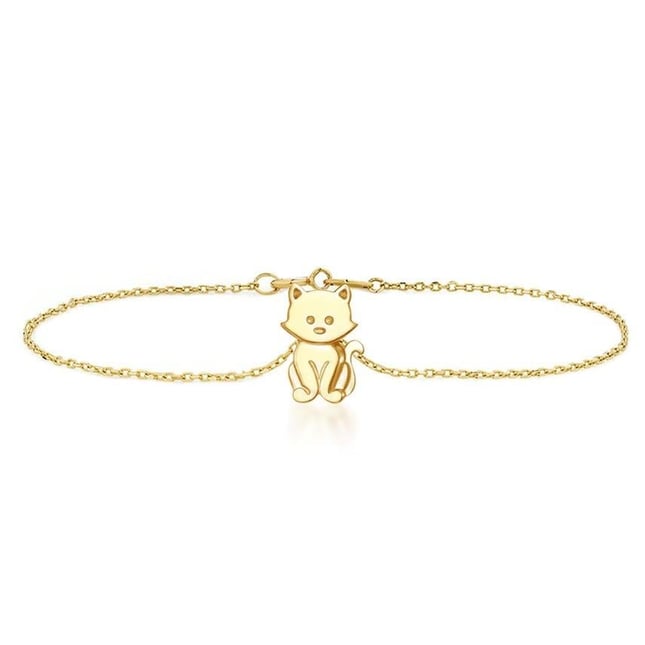 Kedi Ayı Altın Bileklik