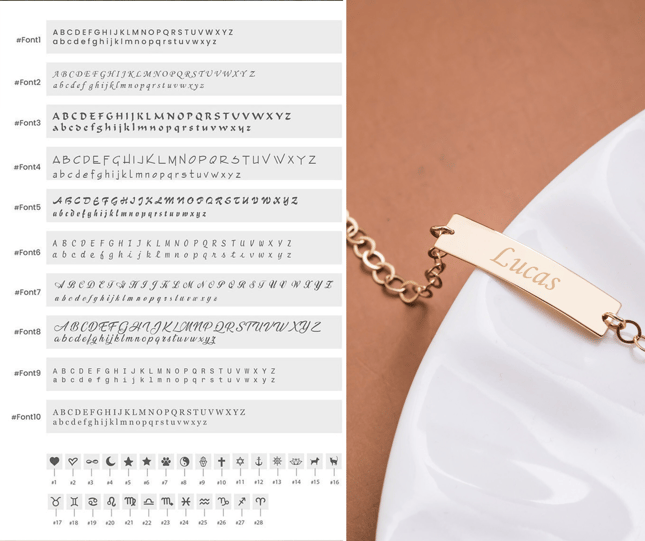 Engraved Solid Gold Bracelet