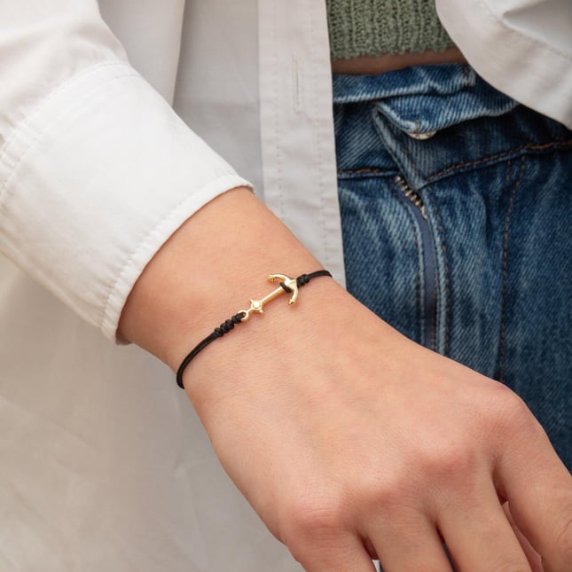 Anchor Solid Gold Bracelet