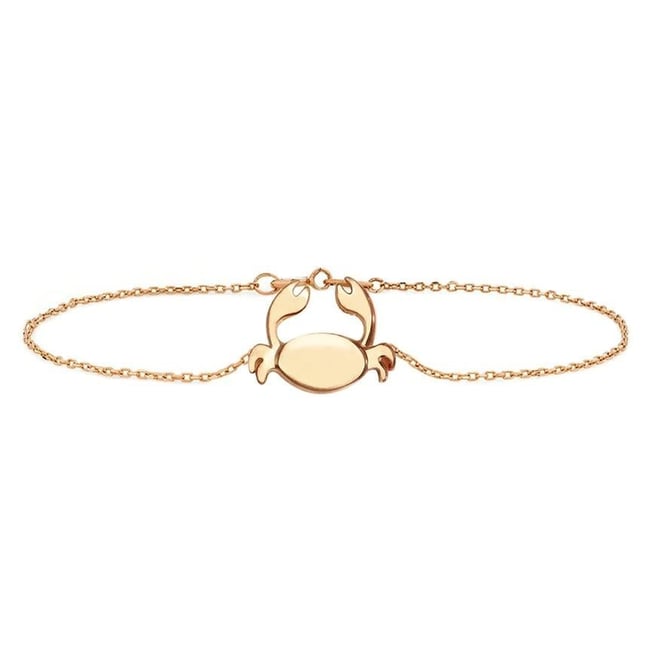 Crab Solid Gold Bracelet