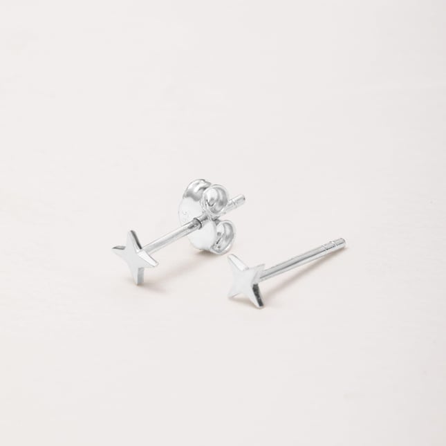 Star Stud Solid Gold Earring