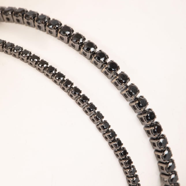 CZ Tennis Solid Gold Bracelet