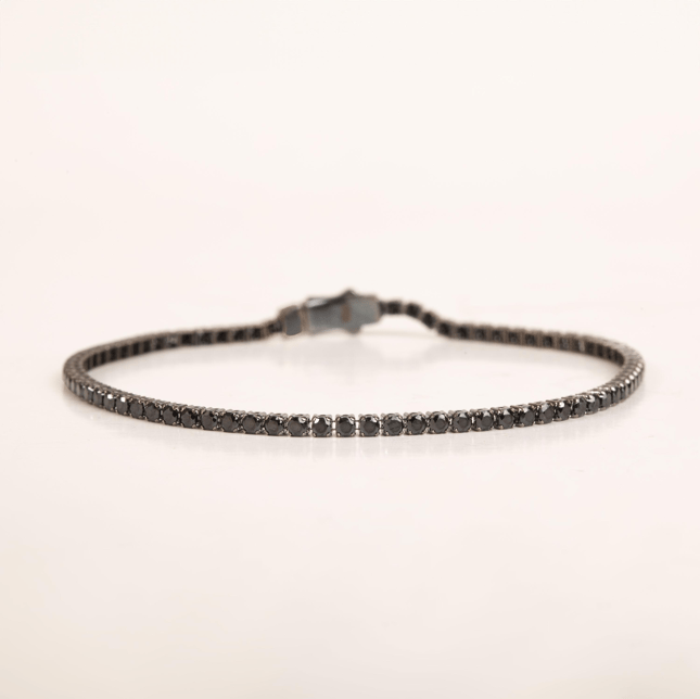 CZ Tennis Solid Gold Bracelet