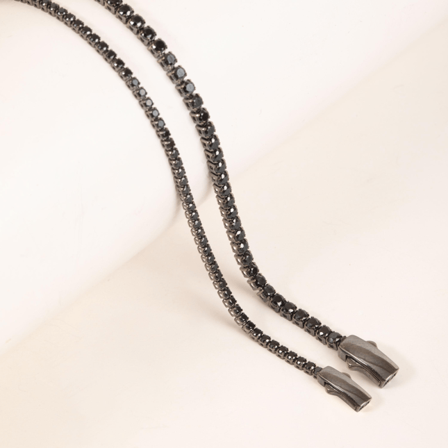 CZ Tennis Solid Gold Bracelet