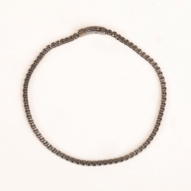 CZ Tennis Solid Gold Bracelet