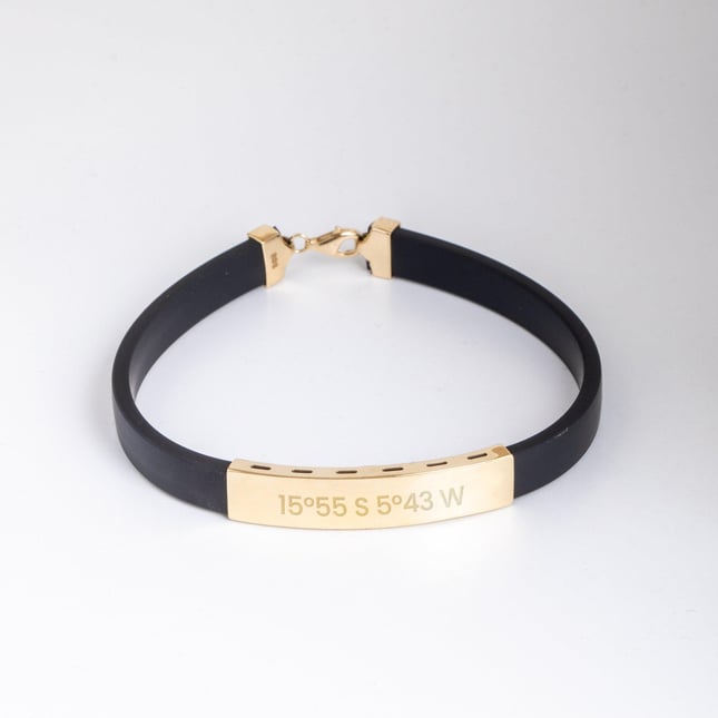 Engraved Solid Gold Bracelet