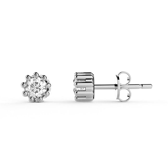 Goldstore-0.2 ct. Pırlanta Tektaş Küpe