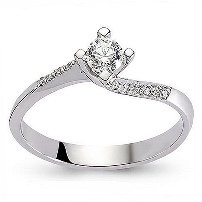Goldstore-0.2 ct. Pırlanta Tektaş Yüzük