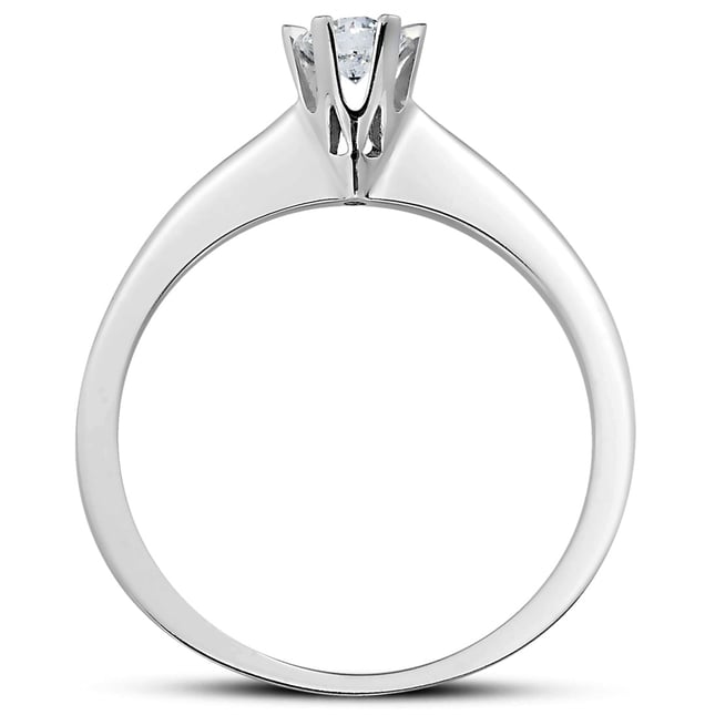 0.20 Ct Diamond Solitaire Solid Gold Ring