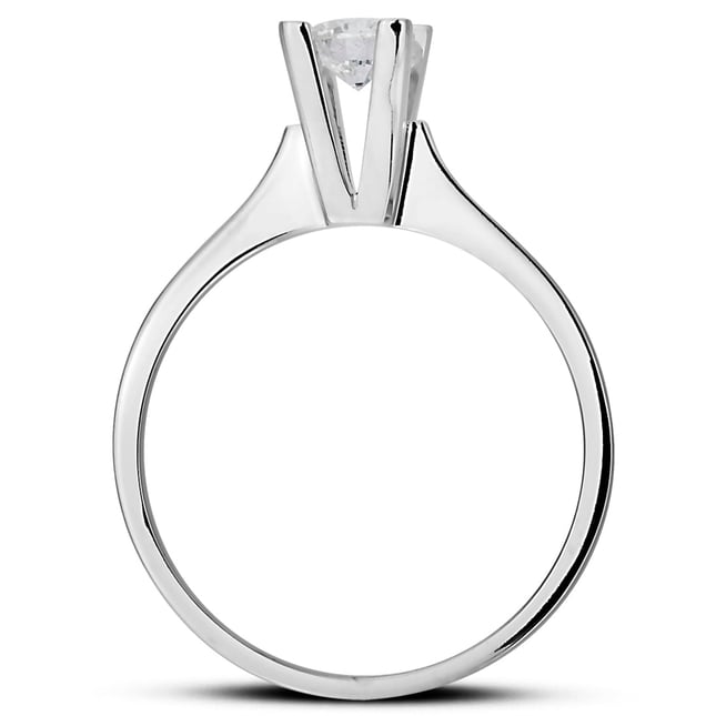 0.30 Ct Diamond Solitaire Solid Gold Ring