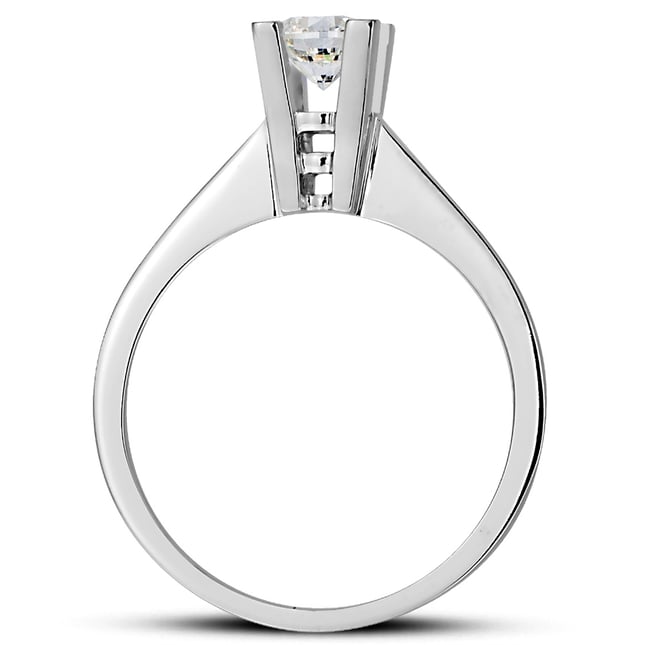 0.30 Ct Diamond Solitaire Solid Gold Ring