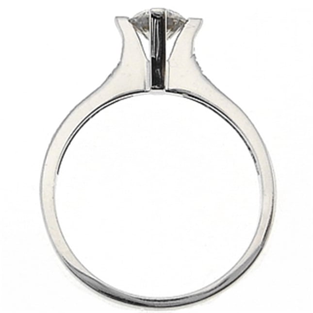 0.37 Ct Diamond Solitaire Solid Gold Ring