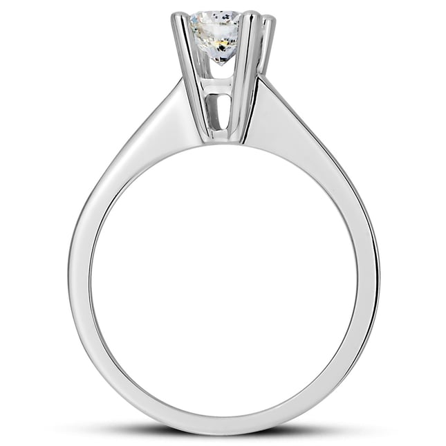 0.50 Ct Diamond Solitaire Solid Gold Ring