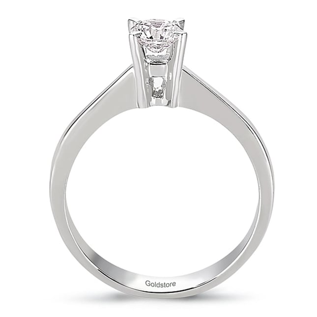 0.40 Ct Diamond Solitaire Solid Gold Ring
