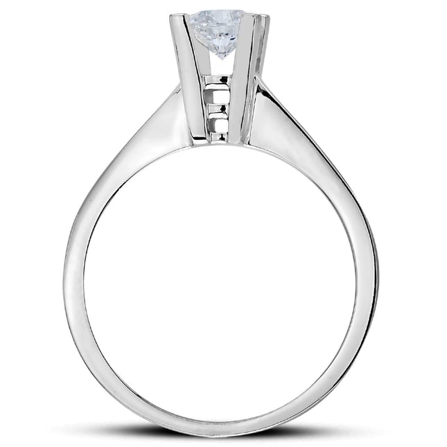 0.50 Ct Diamond Solitaire Solid Gold Ring