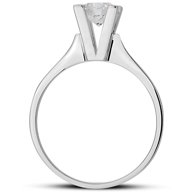 0.70 Ct Diamond Solitaire Solid Gold Ring