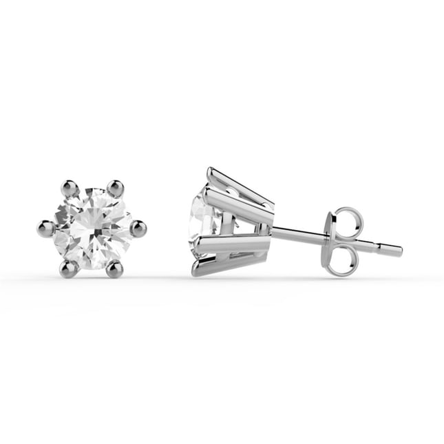 Goldstore-0.8 ct. Pırlanta Tektaş Küpe