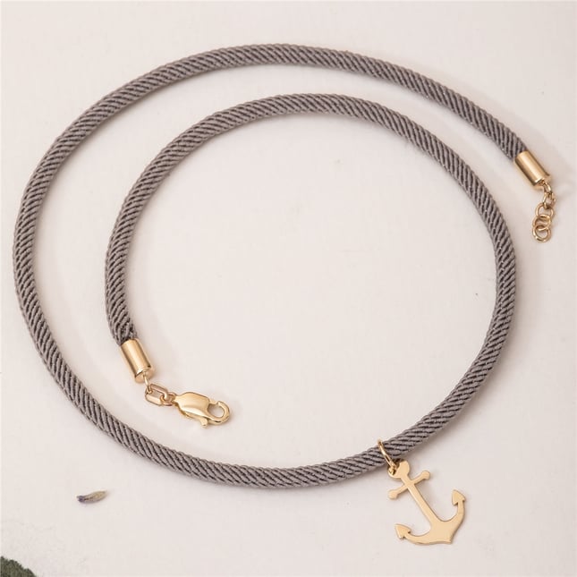 Anchor Solid Gold Bracelet