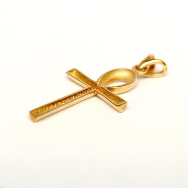 Cross Solid Gold Necklace