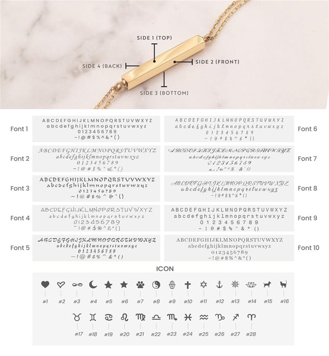 Cremation Engraved Solid Gold Bracelet