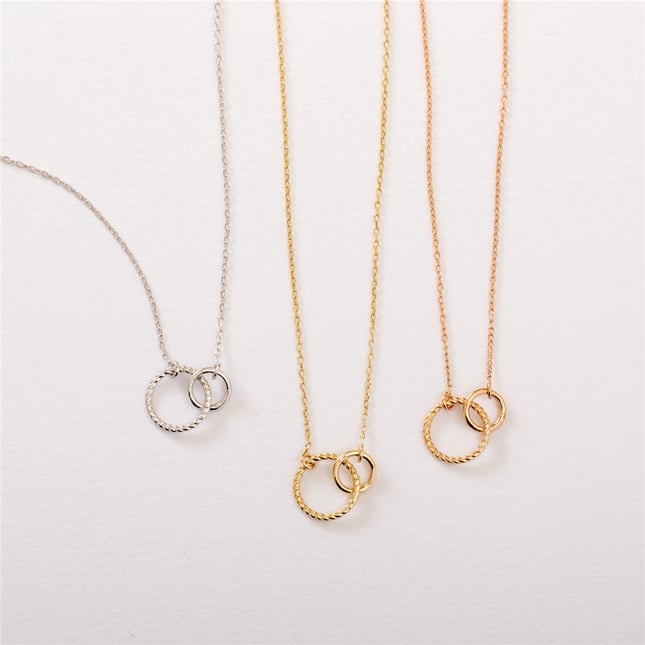 Infinity Solid Gold Necklace