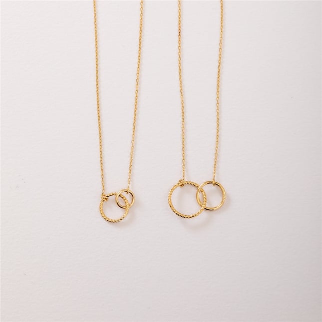 Infinity Solid Gold Necklace