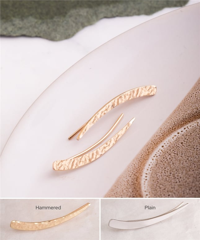 Climber Solid Gold Earring
