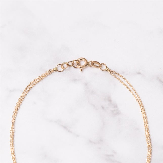 İsim Tarih/Name Date Nameplate Solid Gold Bracelet