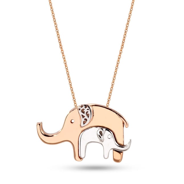 Elephant Solid Gold Necklace