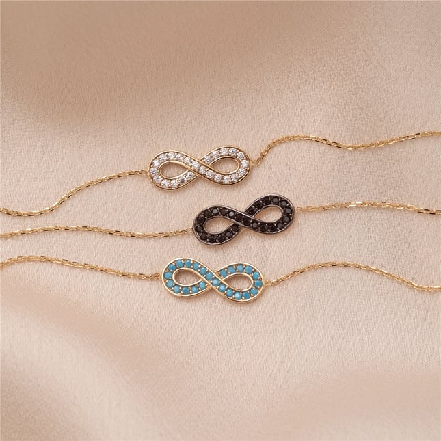Infinity Solid Gold Bracelet
