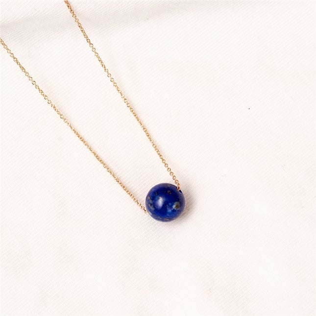 Lapis Opal Altın Kolye