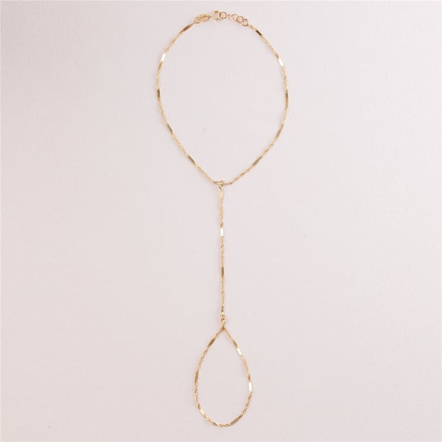 Singapore Chain Solid Gold Hand Chain