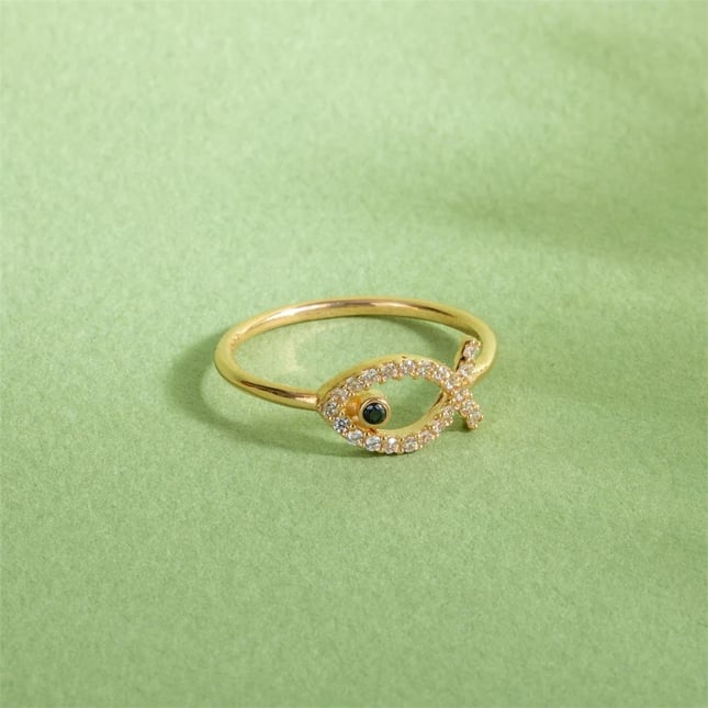Fish Solid Gold Ring