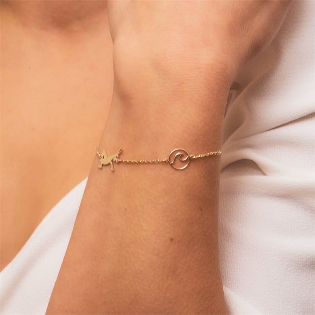 Grasshopper Solid Gold Bracelet
