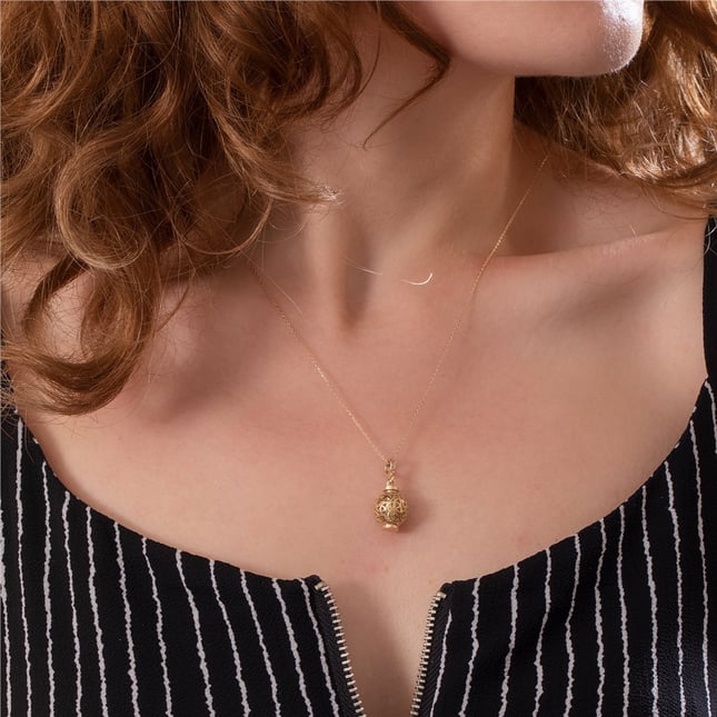 Cremation Heart Star Paw Cross Initial Celtic Solid Gold Necklace