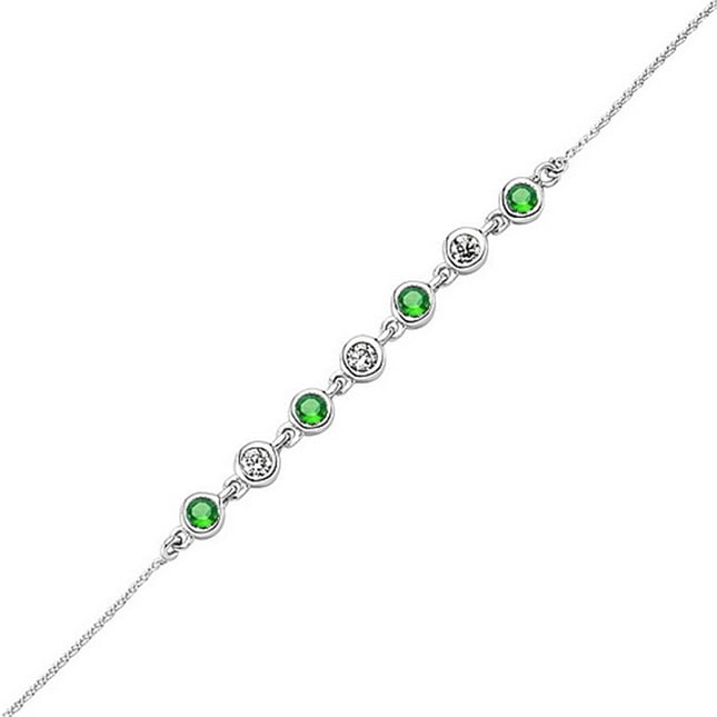 Tennis Solid Gold Bracelet