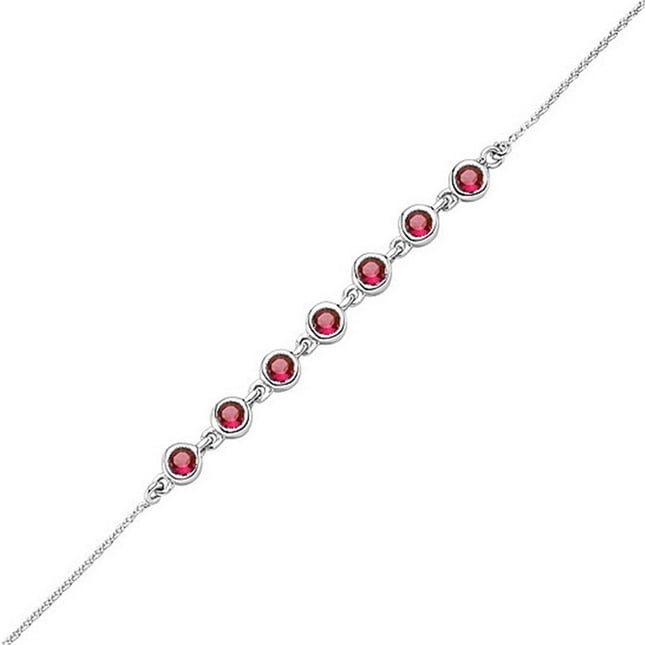 Tennis Solid Gold Bracelet