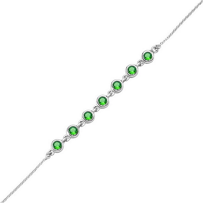Tennis Solid Gold Bracelet