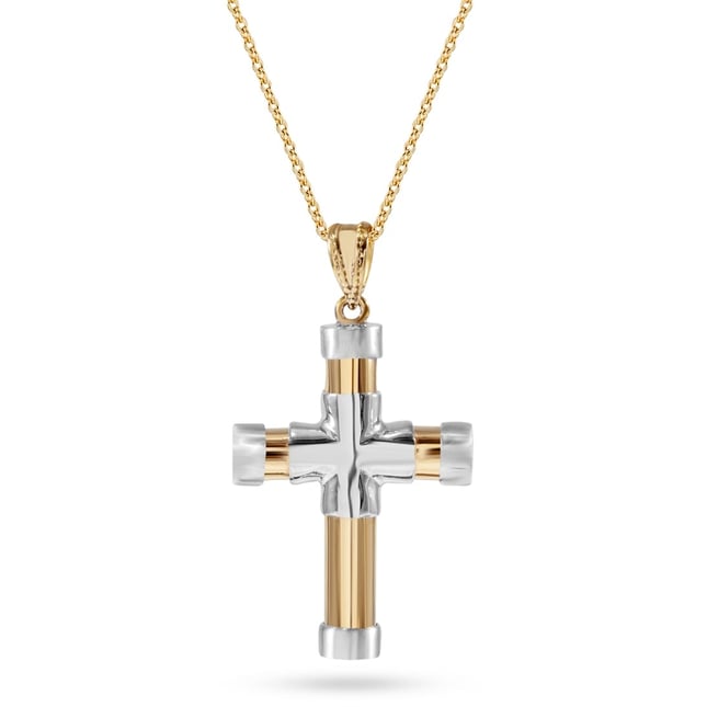 Cross Solid Gold Necklace