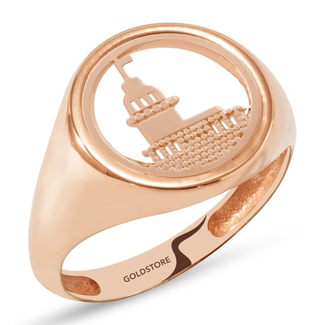 Maidens Tower Solid Gold Ring