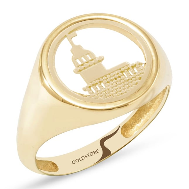 Maidens Tower Solid Gold Ring