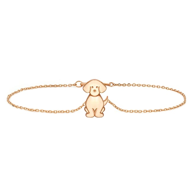 Dog Solid Gold Bracelet