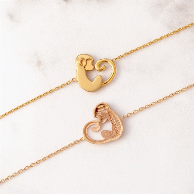 Monkey Solid Gold Bracelet