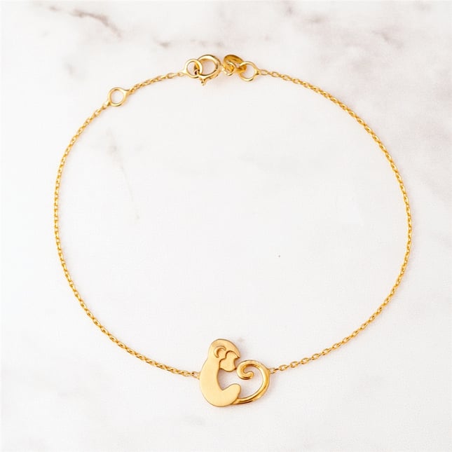 Monkey Solid Gold Bracelet