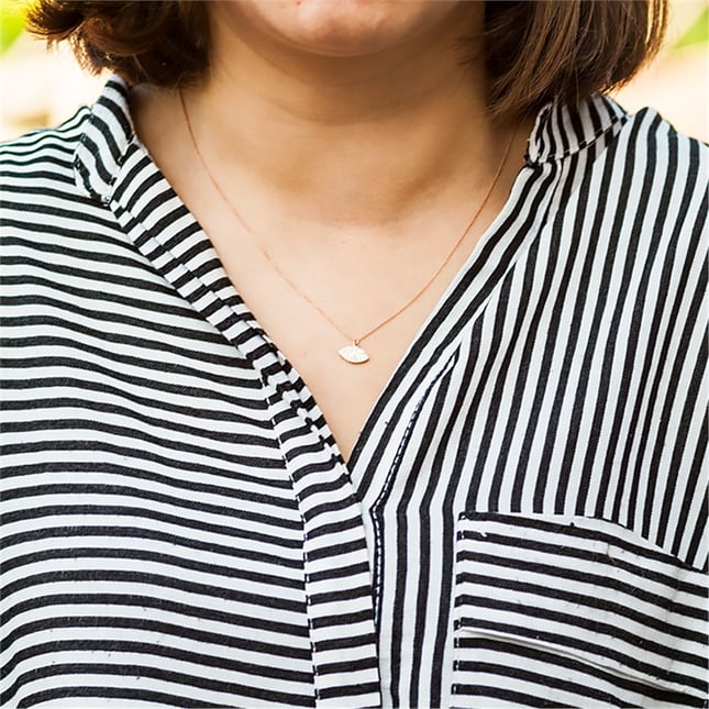 Evil Eye Solid Gold Necklace