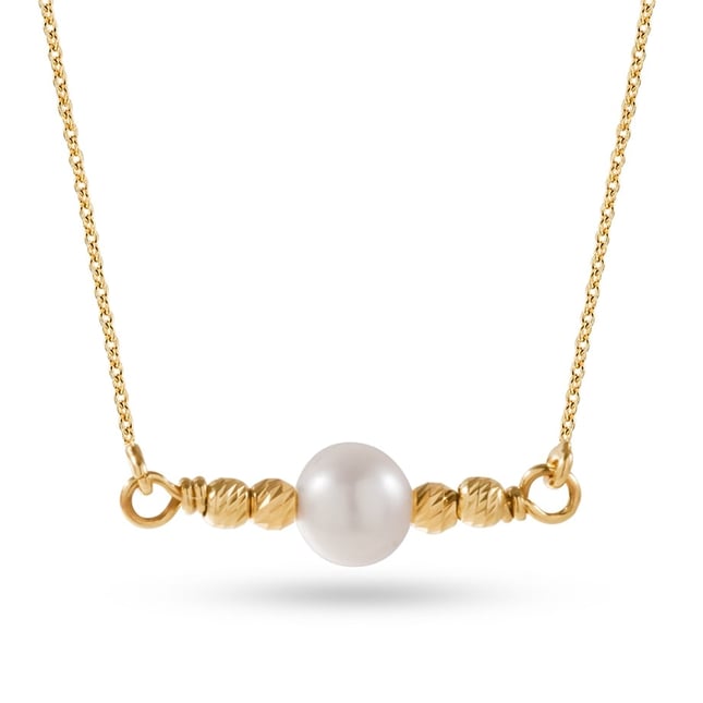 Pearl Solid Gold Necklace