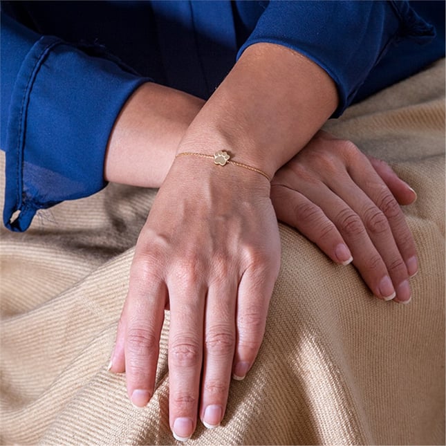 Paw Solid Gold Bracelet